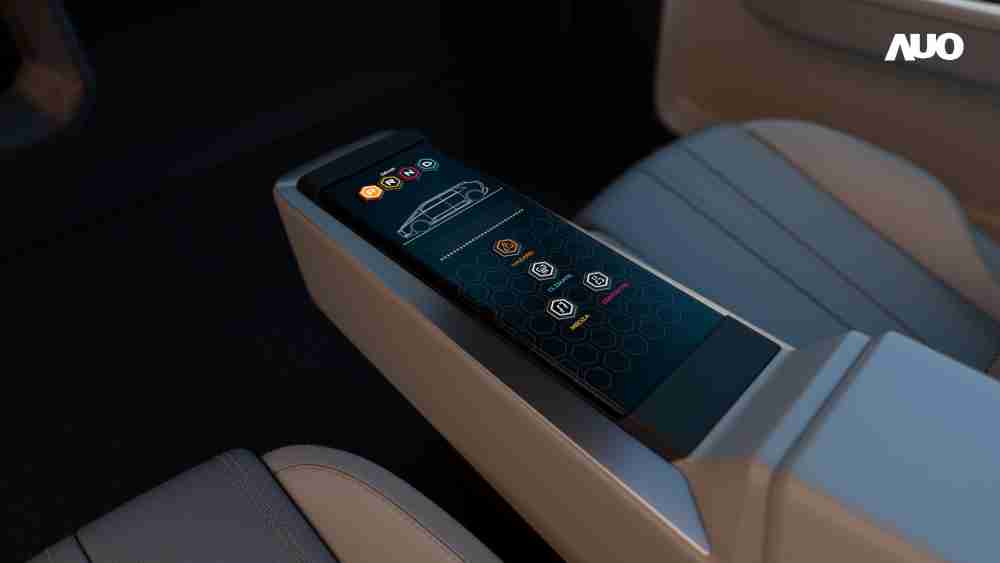 杏悦2以人性化设计打造多变形态中控显示(Morphing Center Control)，，，，不使用时仅平面显示信息，，，进行操作时，，显示器则会动态隆起，，，，转变成3D实体按钮，，并有触觉回馈，，展示人机互动新体验