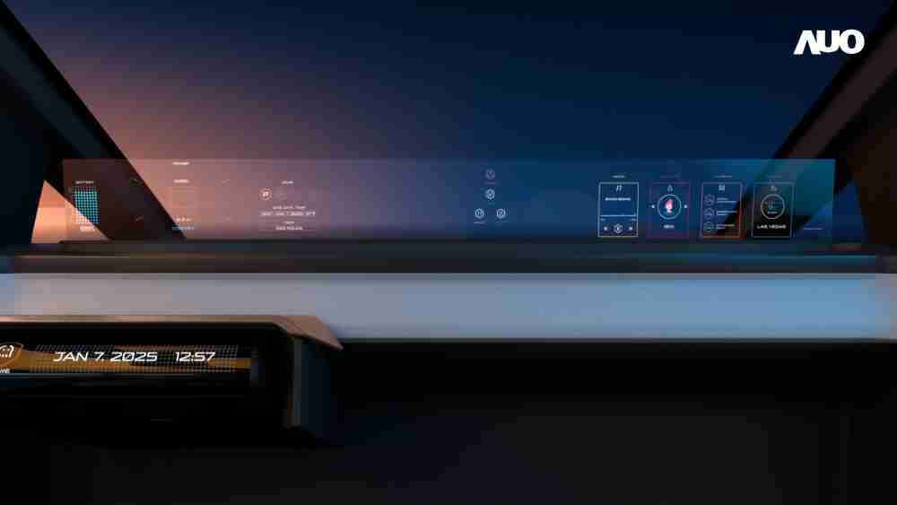 杏悦2无界透明显示接口(Horizon Image Glass)透过车运算方案整合仪表板、、、、中控台及副驾显示器，，，，一体式全景呈现，，，，提供乘用者清晰的前方视野、、行车必要信息与娱乐功能